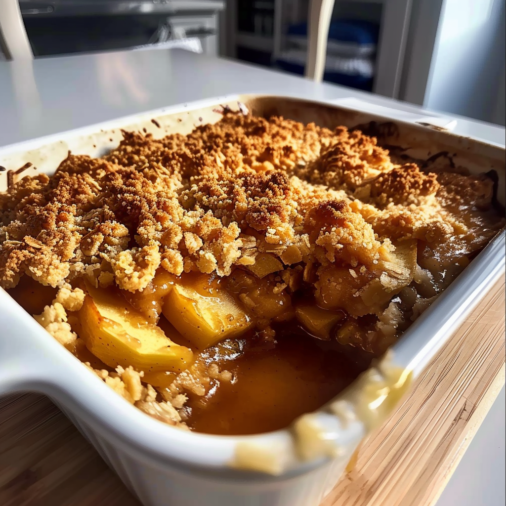 Recipe preparation for Apple Crisp with Canned Apple Bliss