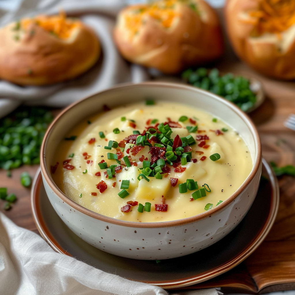 Recipe preparation for Crockpot Potato Soup