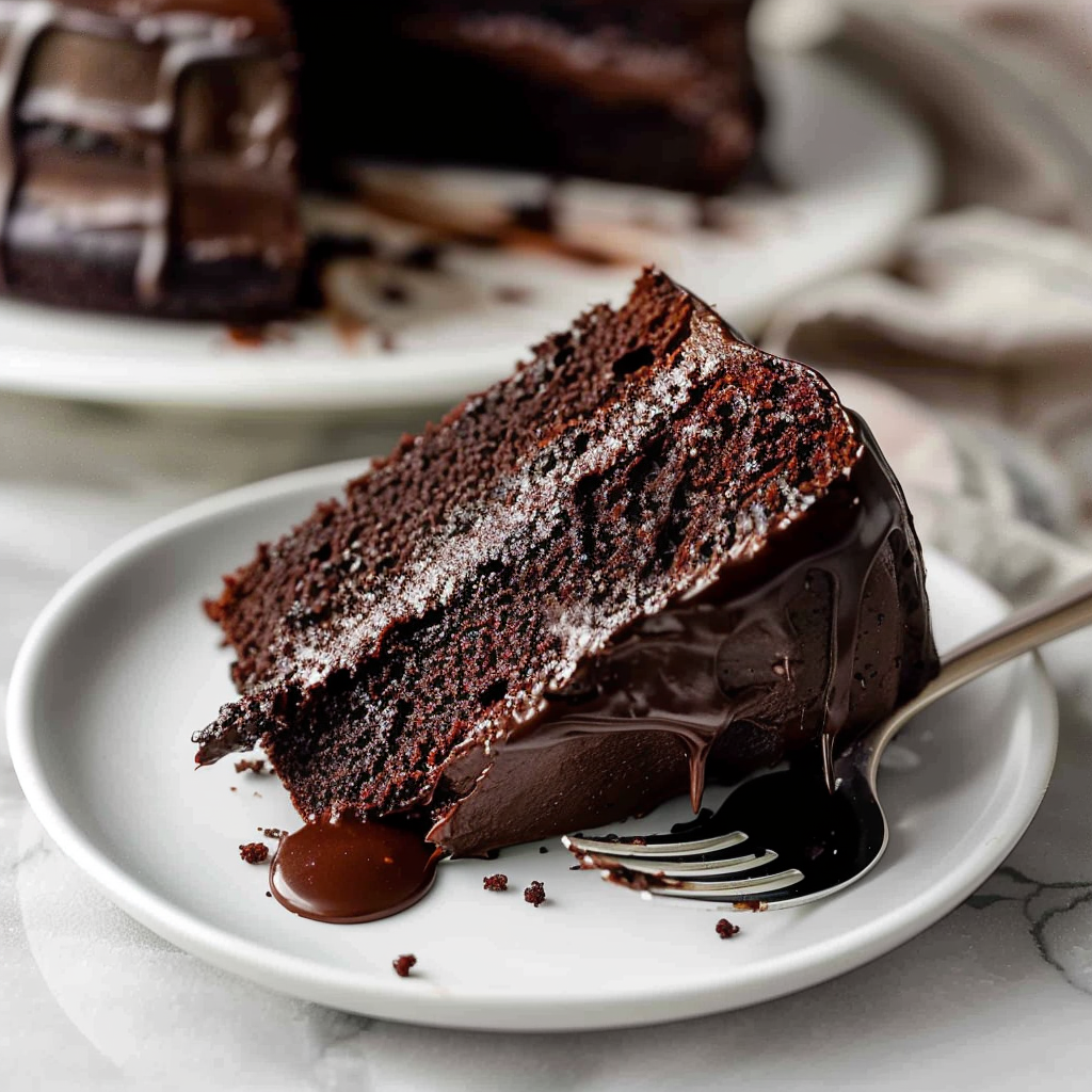 Recipe preparation for Rich and Moist Chocolate Cake