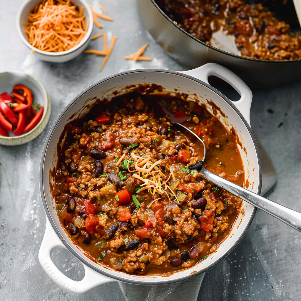 Recipe preparation for Turkey Chili