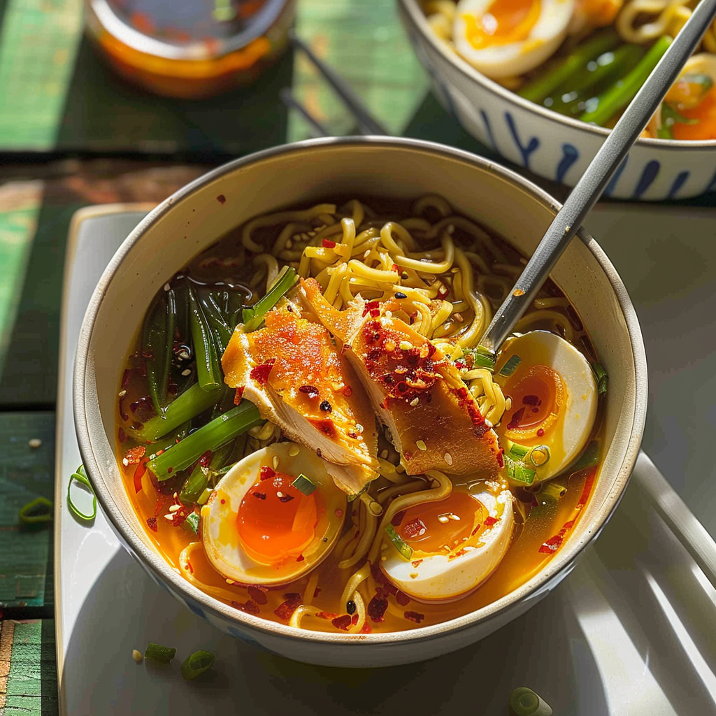 Recipe preparation for Healthy Ramen