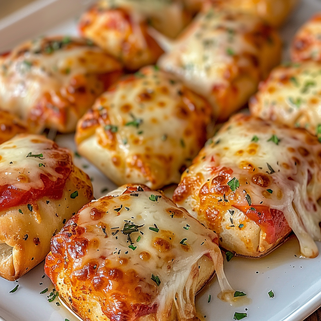 Recipe preparation for Easy Air Fryer Pizza Rolls