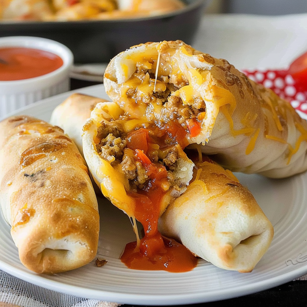 Recipe preparation for Cheesy Taco Sticks