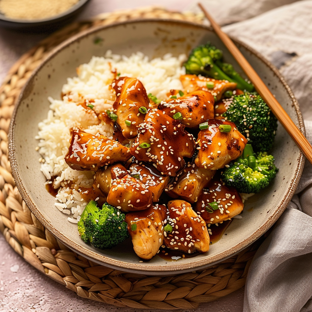 Recipe preparation for Teriyaki Chicken