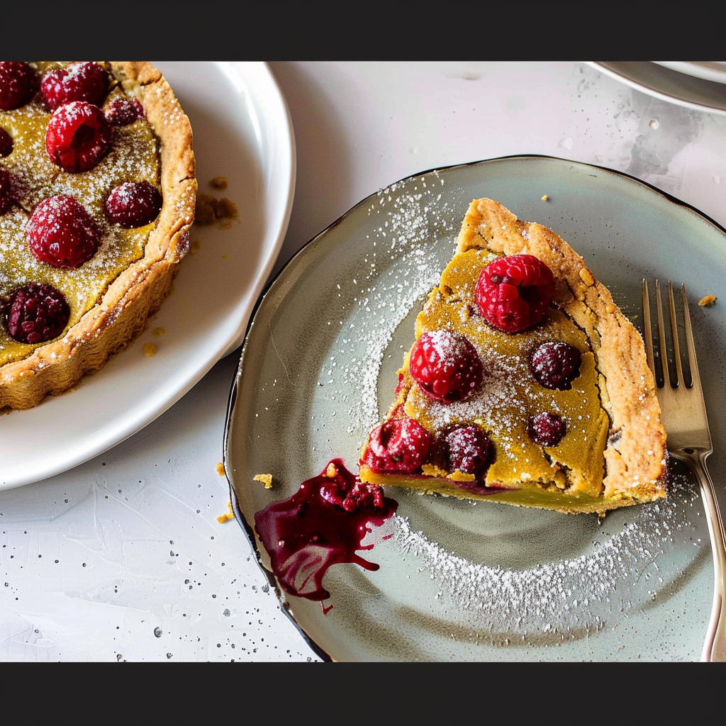 Recipe preparation for Pistachio Raspberry Linzer Tartlets