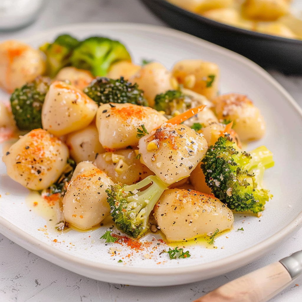 Recipe preparation for One-Pan Garlic Butter Gnocchi