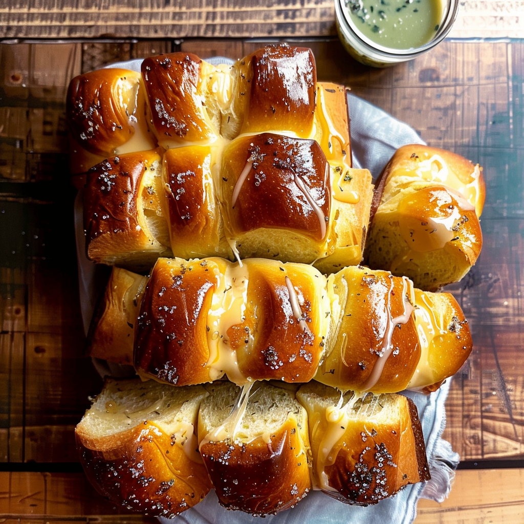 Recipe preparation for Sage Butter Dinner Rolls