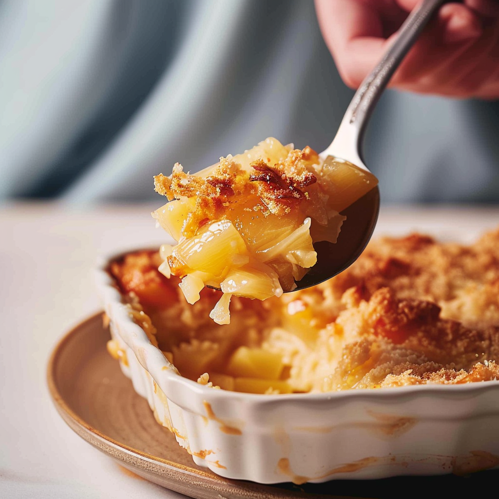 Recipe preparation for Pineapple Casserole