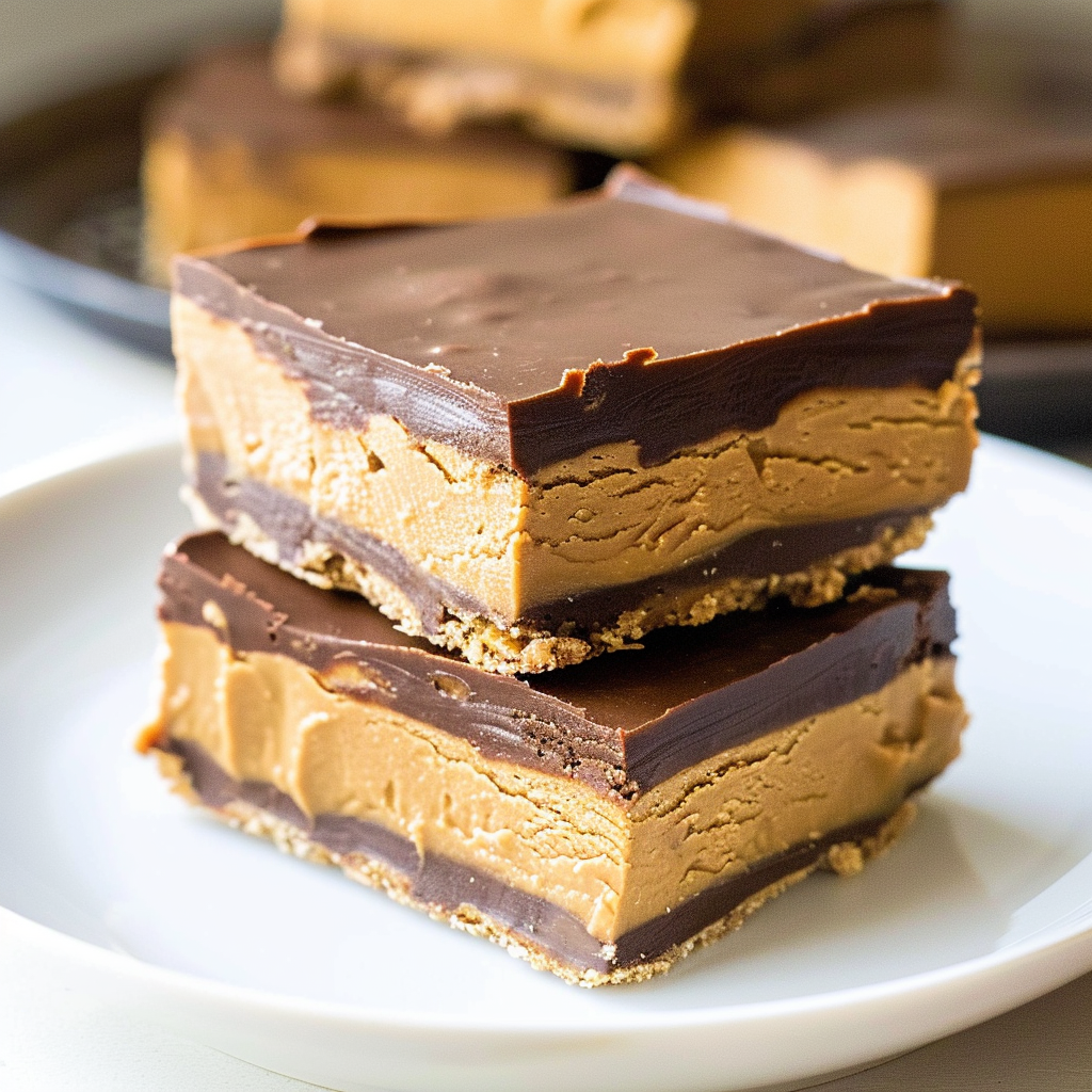 Recipe preparation for No-Bake Peanut Butter Bars