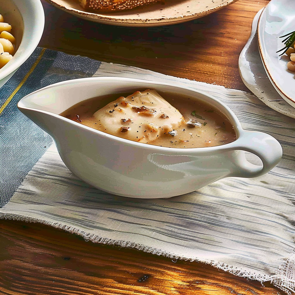 Recipe preparation for No-Fail Traditional Giblet Gravy