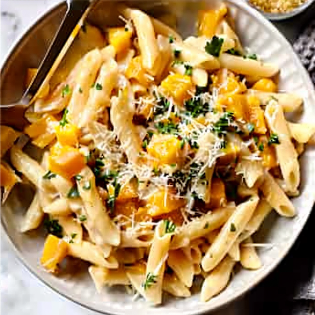 Recipe preparation for Butternut Squash Pastasotto