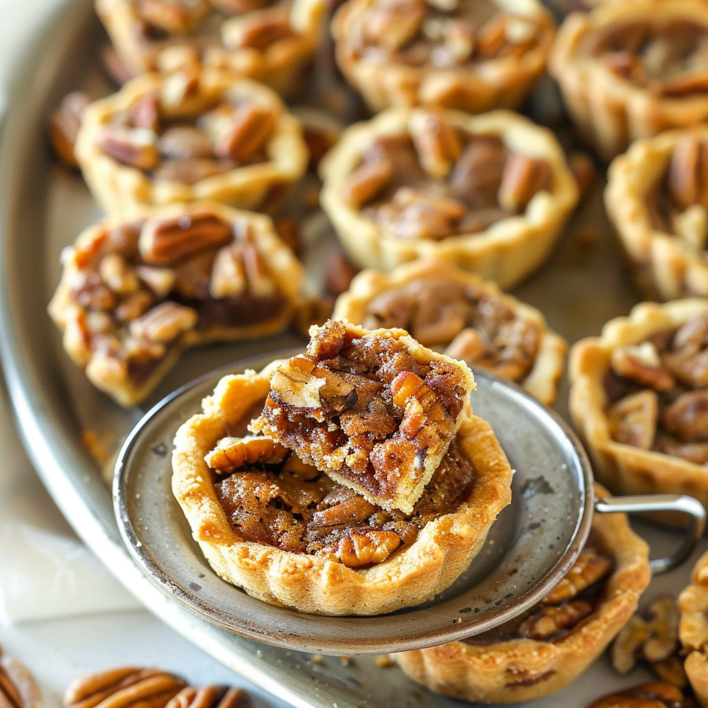 Recipe preparation for Pecan Tassies