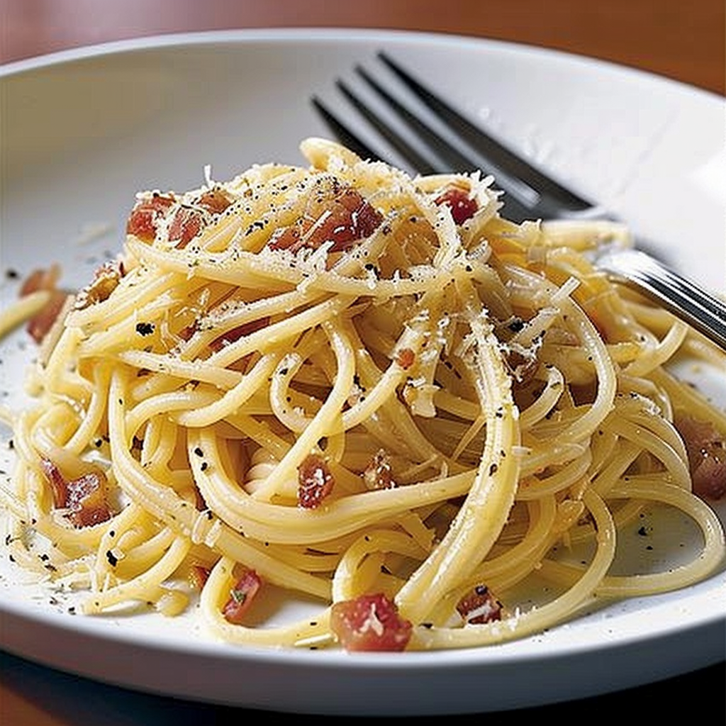 Recipe preparation for Ultimate Spaghetti Carbonara