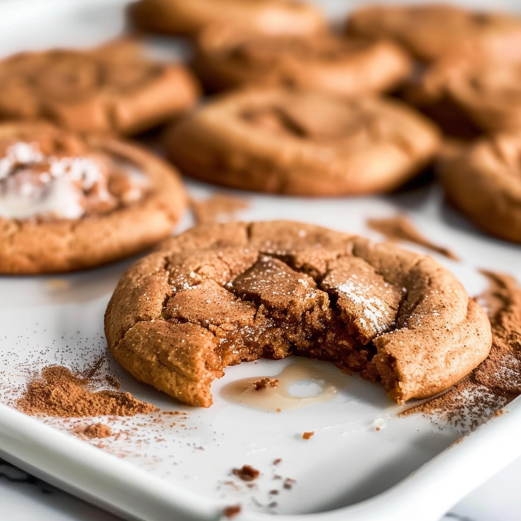 Recipe preparation for Brown Butter Snickerdoodle Cookis