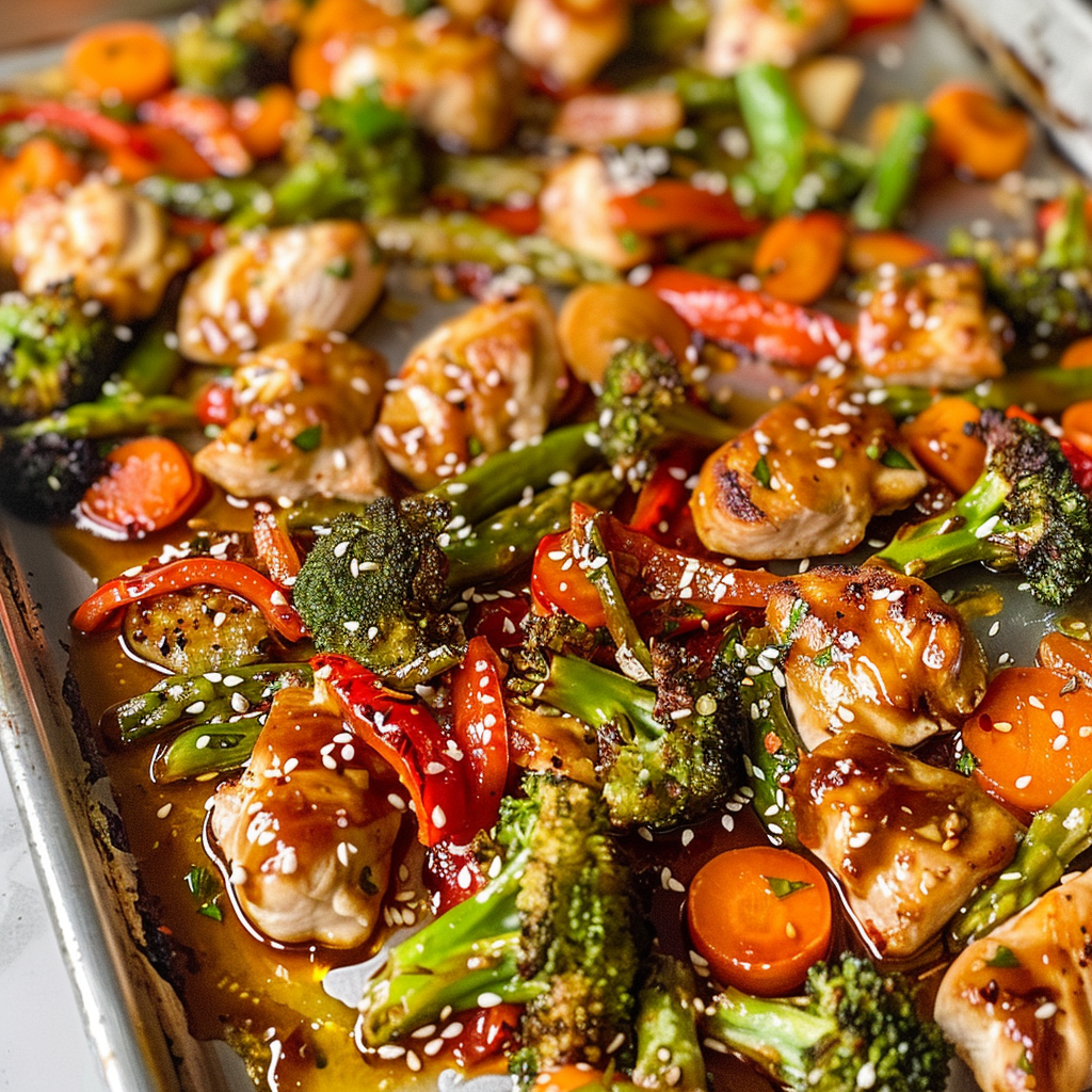 Recipe preparation for Honey Garlic Chicken