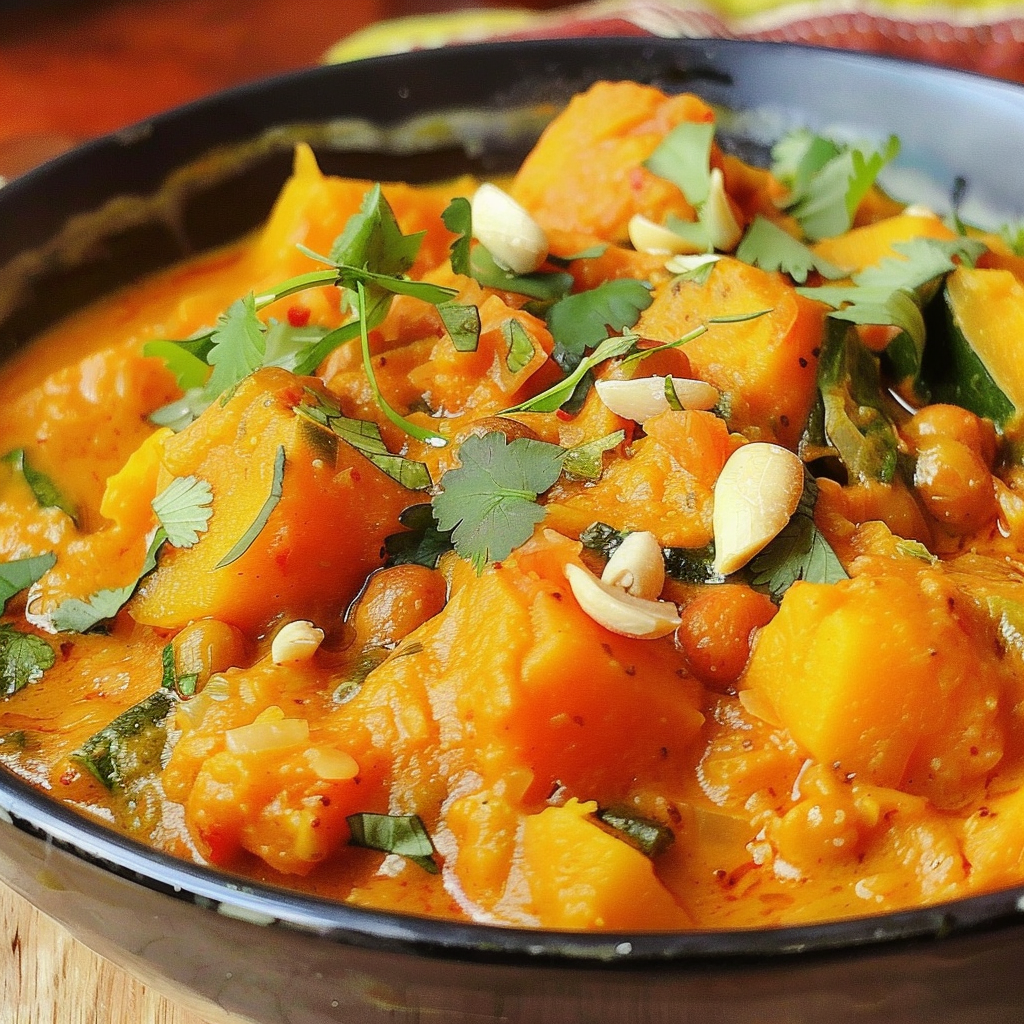 Recipe preparation for Indian‑Style Pumpkin Curry