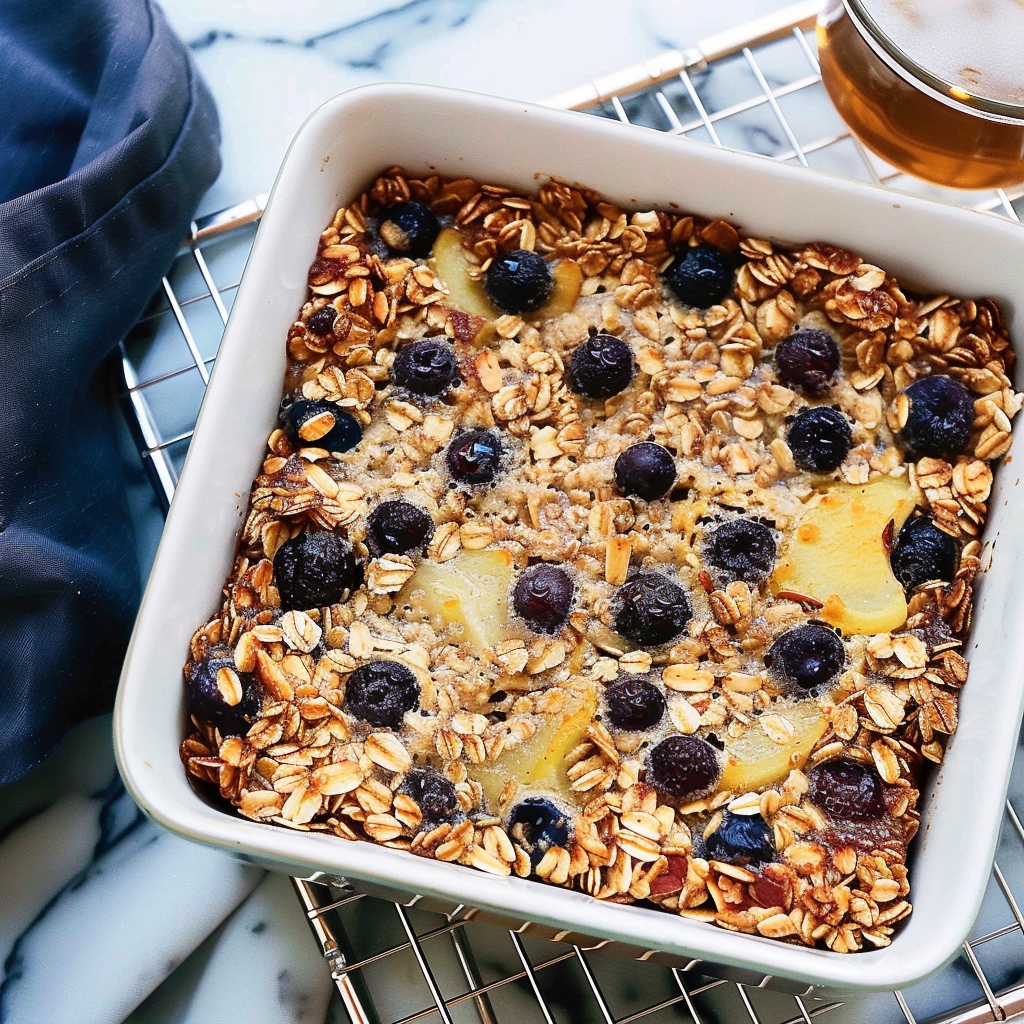 Recipe preparation for Baked Oats