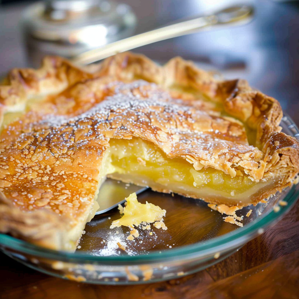 Recipe preparation for Shaker Lemon Pie