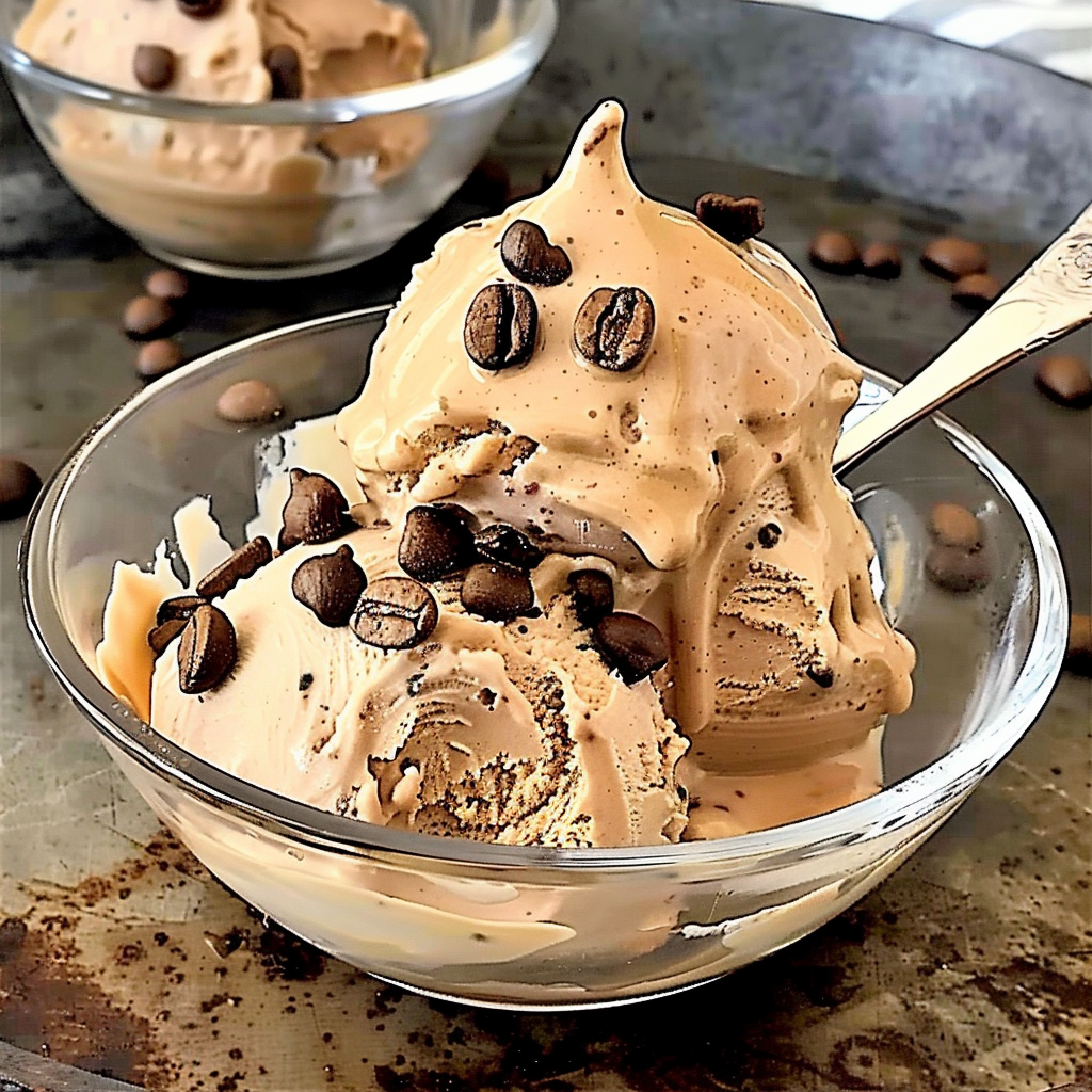 Recipe preparation for Dalgona Coffee Ice Cream