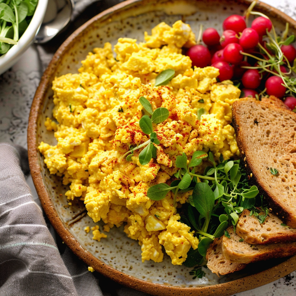 Recipe preparation for Tofu Scramble