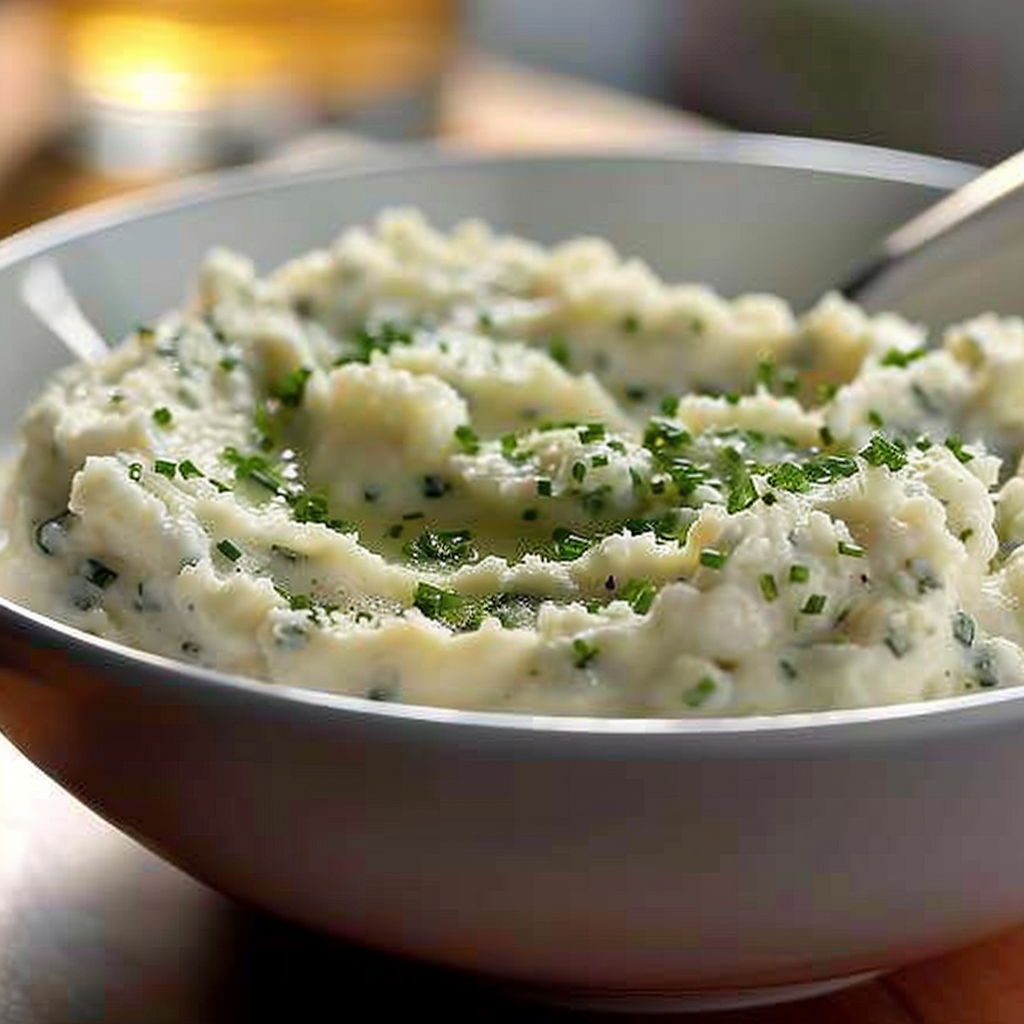 Recipe preparation for Buttermilk Chive Mashed Potatoes
