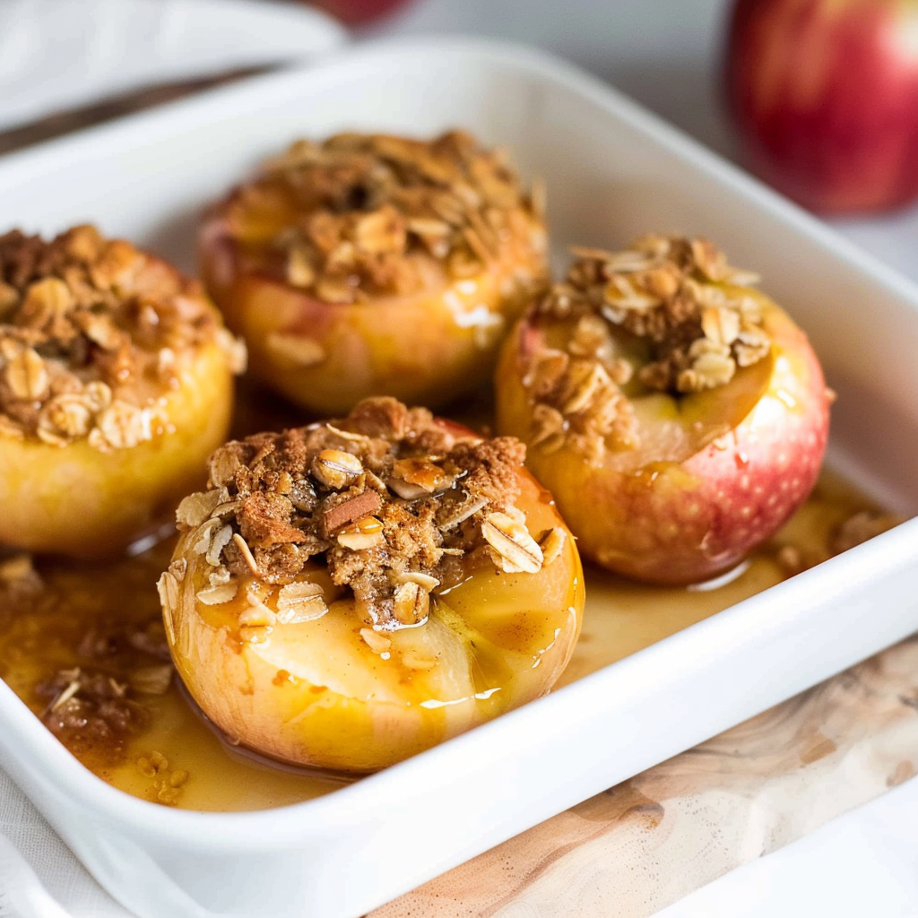 Recipe preparation for Mini Baked Apples with Cinnamon