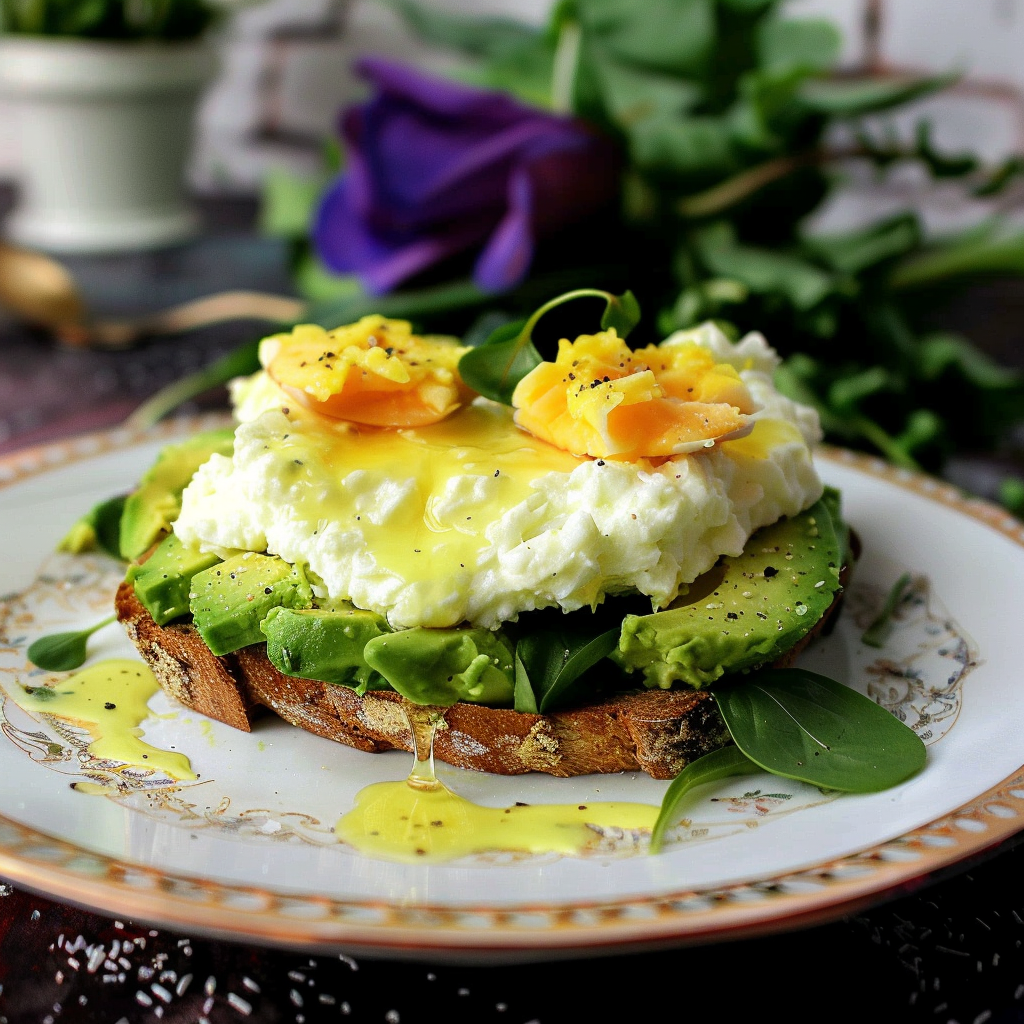 Recipe preparation for Cloud Eggs with Avocado Toast