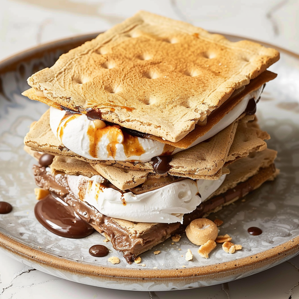 Recipe preparation for Air Fryer S'mores