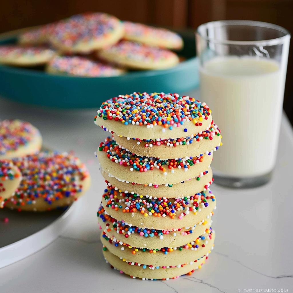 Recipe preparation for Classic Butter Cookies with Sprinkles
