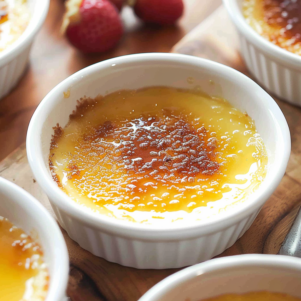 Recipe preparation for Air Fryer Crème Brûlée