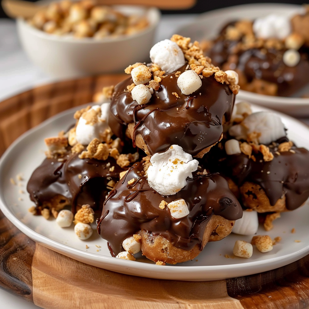 Recipe preparation for Holiday Marshmallow Cookie Clusters