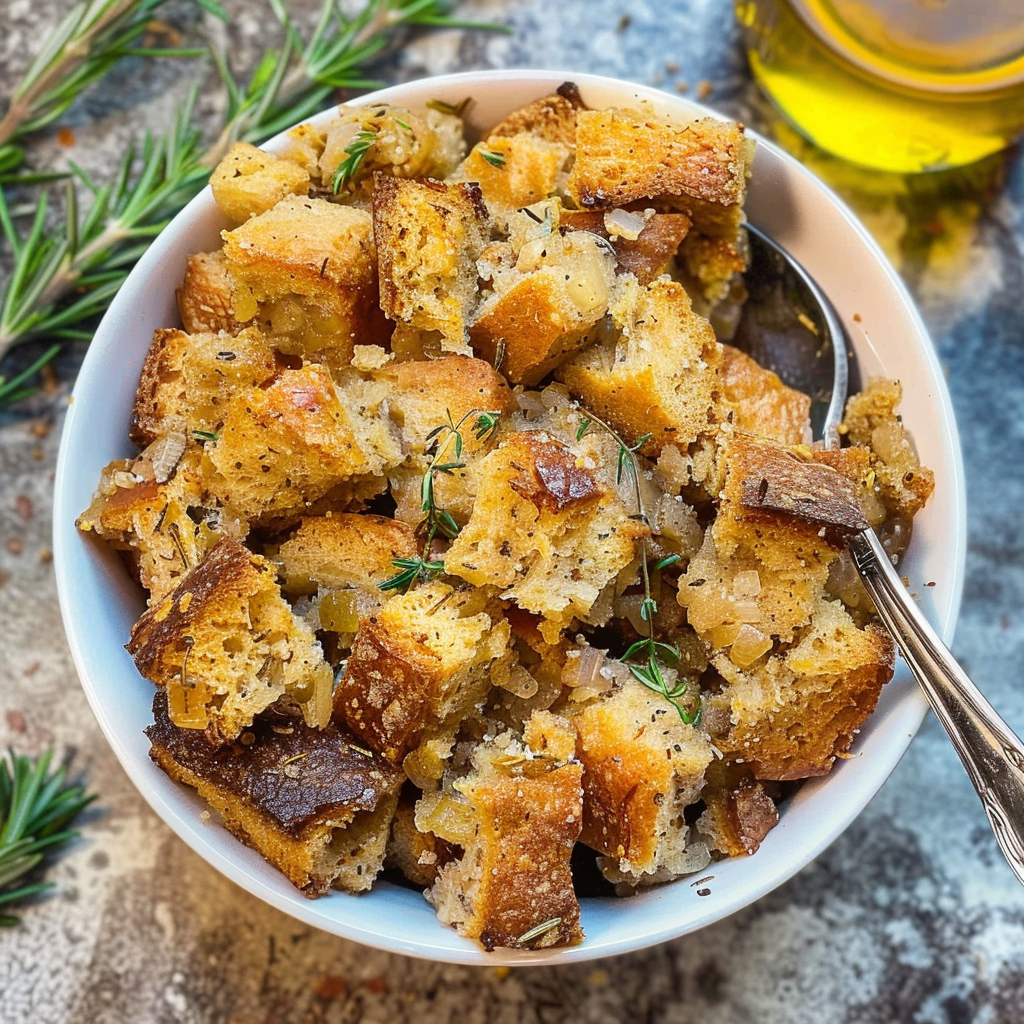 Recipe preparation for Artisan Sourdough Stuffing