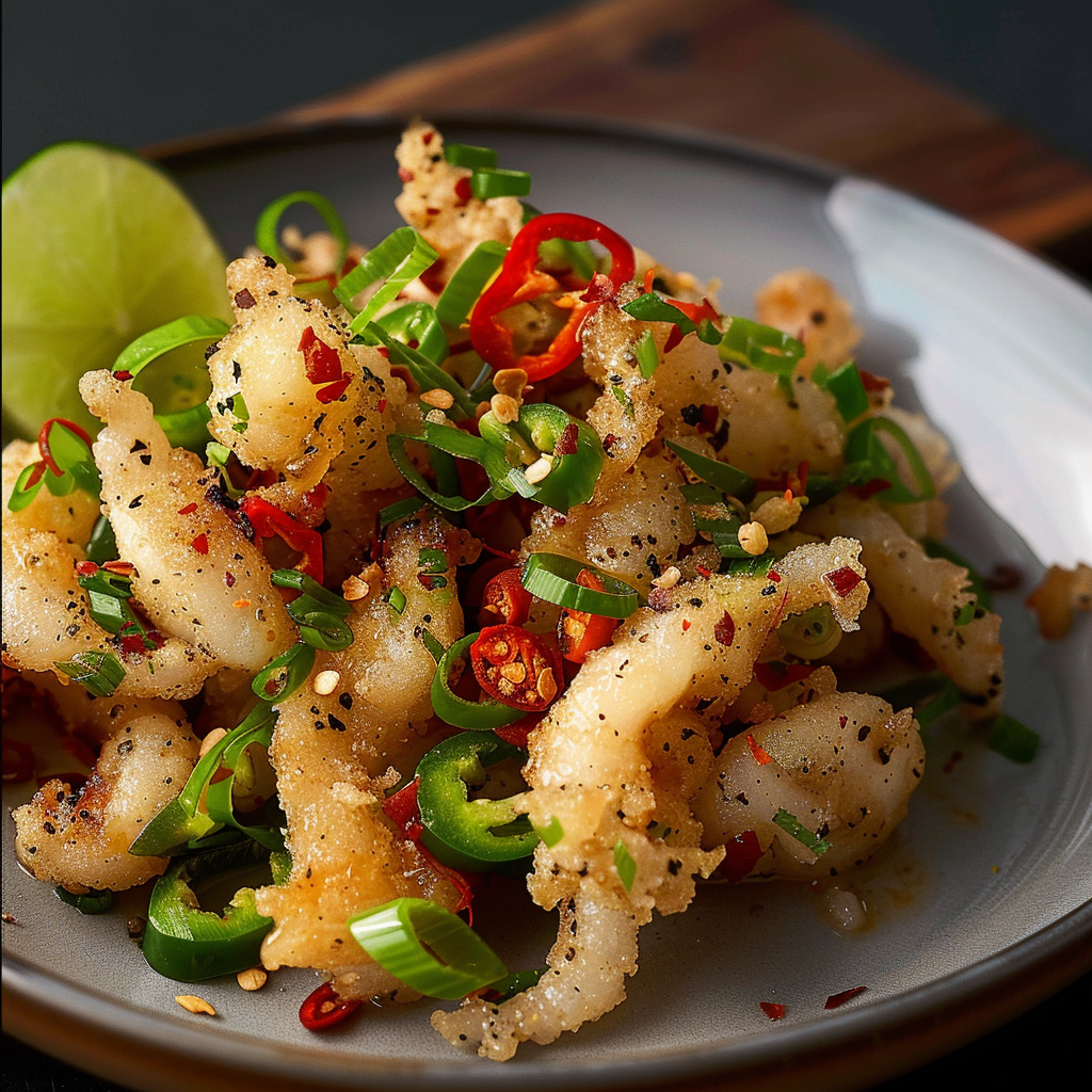 Recipe preparation for Salt and Pepper Squid