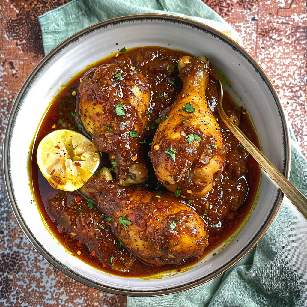 Recipe preparation for Ethiopian Spiced Chicken