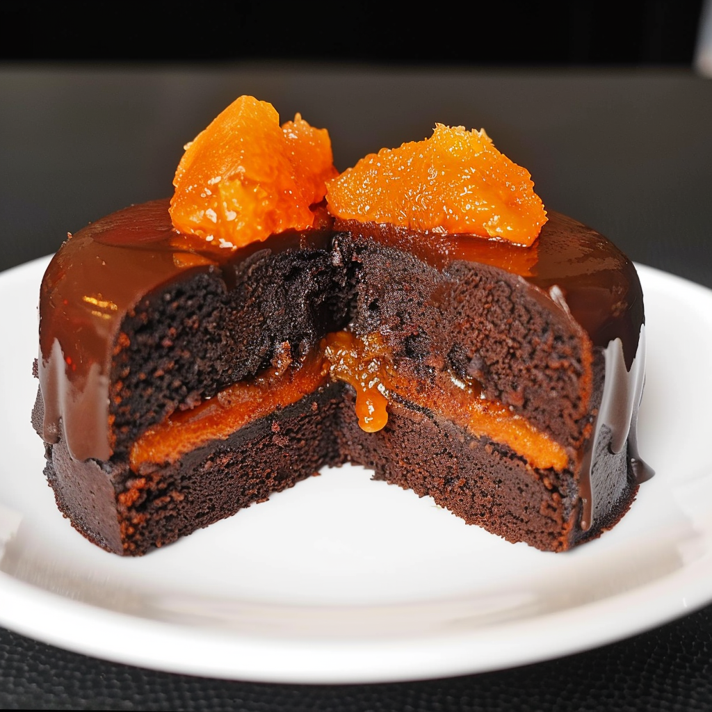 Recipe preparation for Sachertorte with Apricot Jam