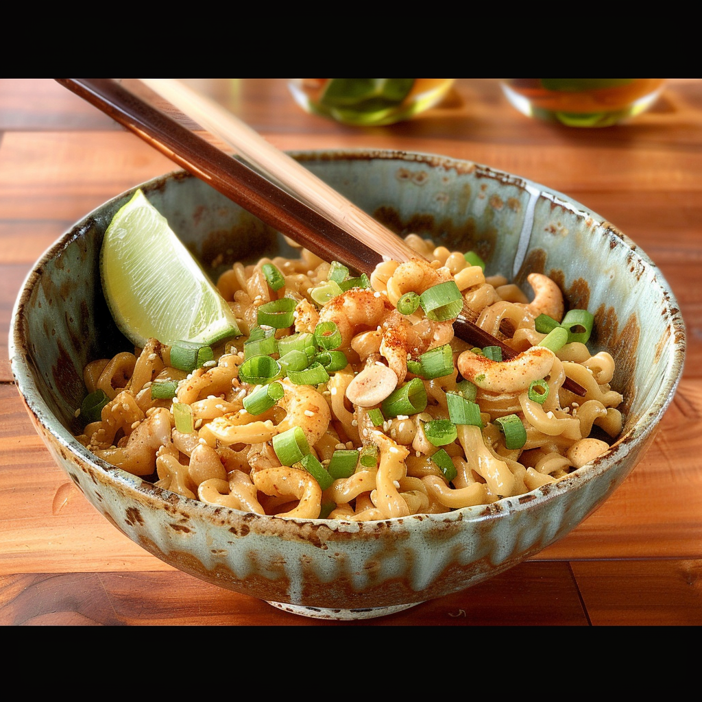 Recipe preparation for Peanut Butter Ramen