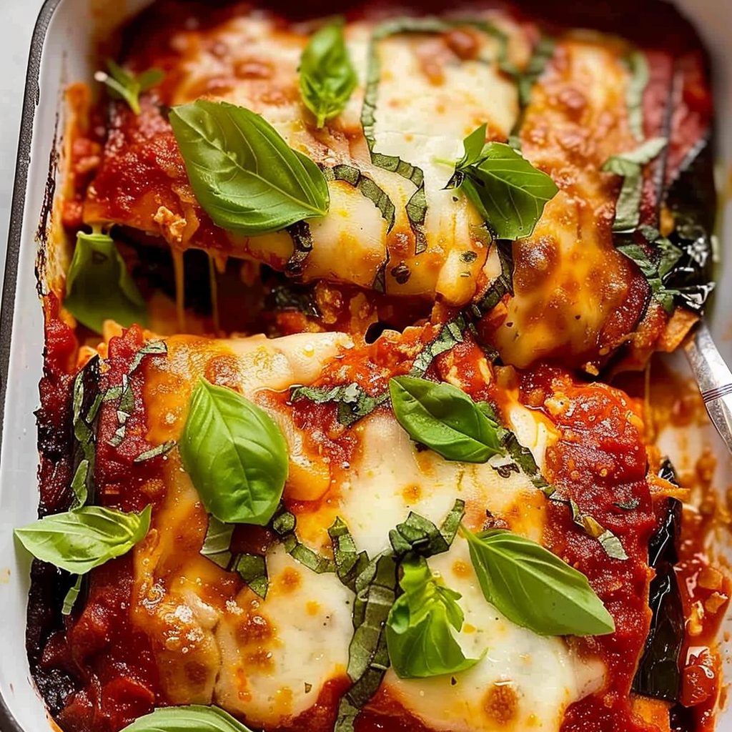 Recipe preparation for Eggplant Parmigiana