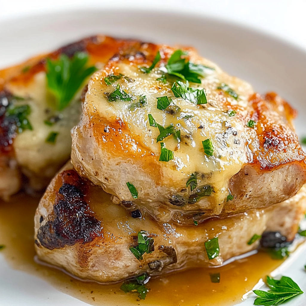 Recipe preparation for Cabbage-Stuffed Pork Chops