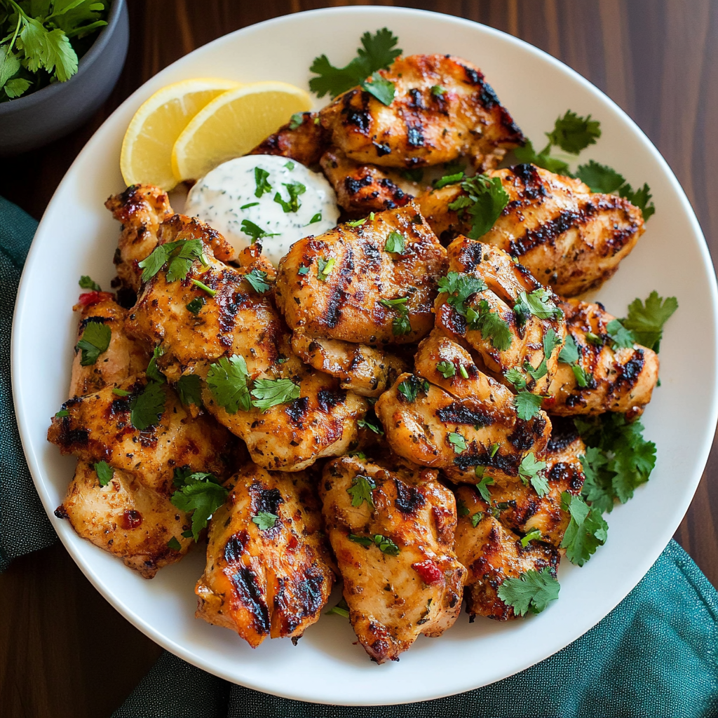 Recipe preparation for Yogurt-Marinated Chicken