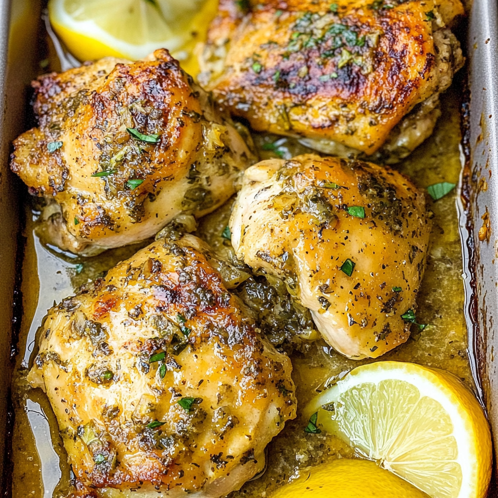 Recipe preparation for Greek Lemon Chicken