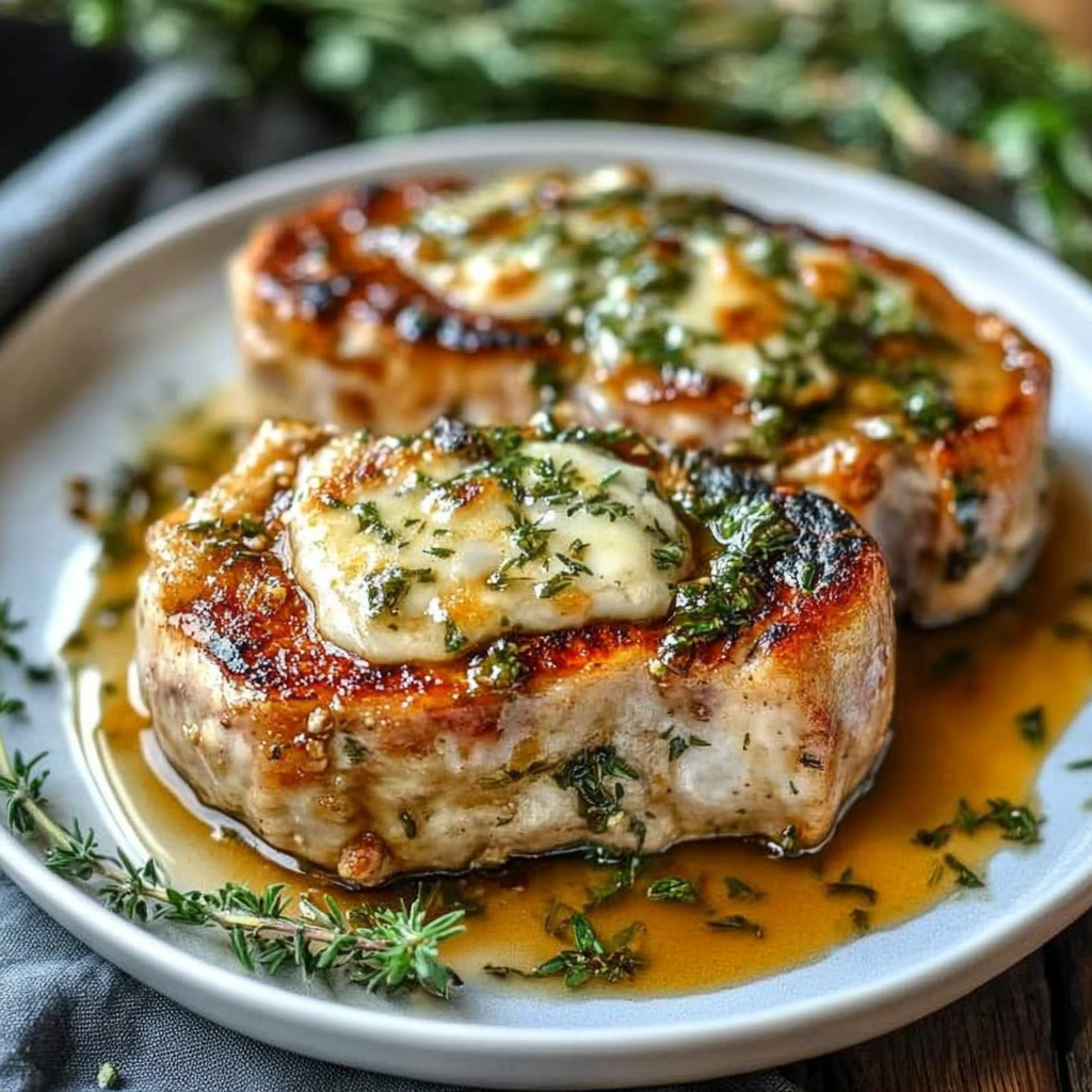 Recipe preparation for Stuffed Iowa Chops