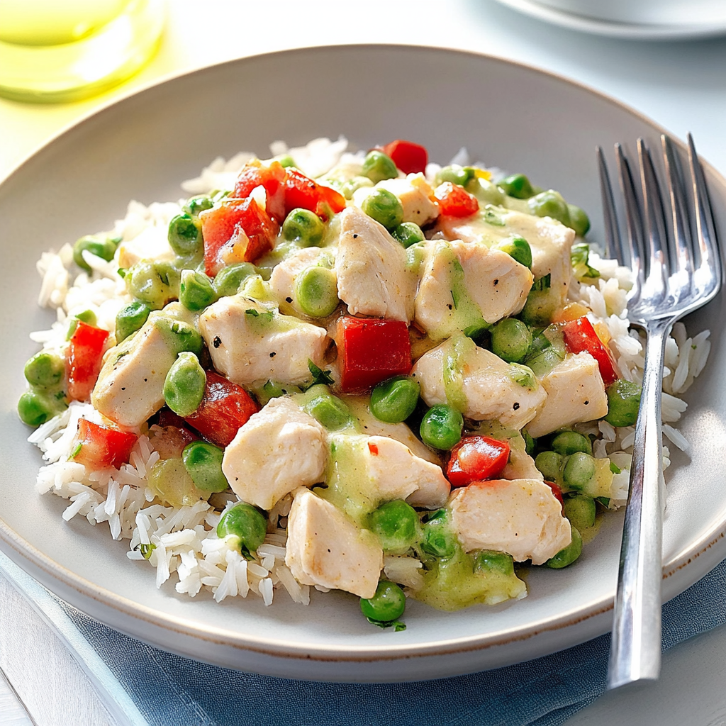 Recipe preparation for Slow-Cooked Chicken a la King