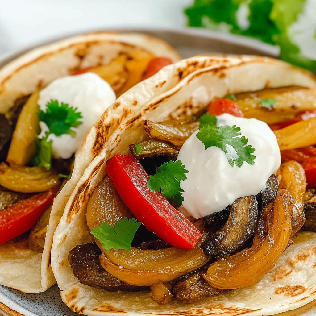 Recipe preparation for Vegetarian Fajitas