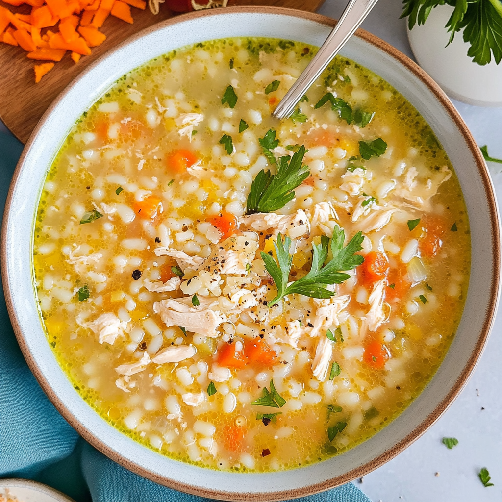 Recipe preparation for Chicken Pastina Soup