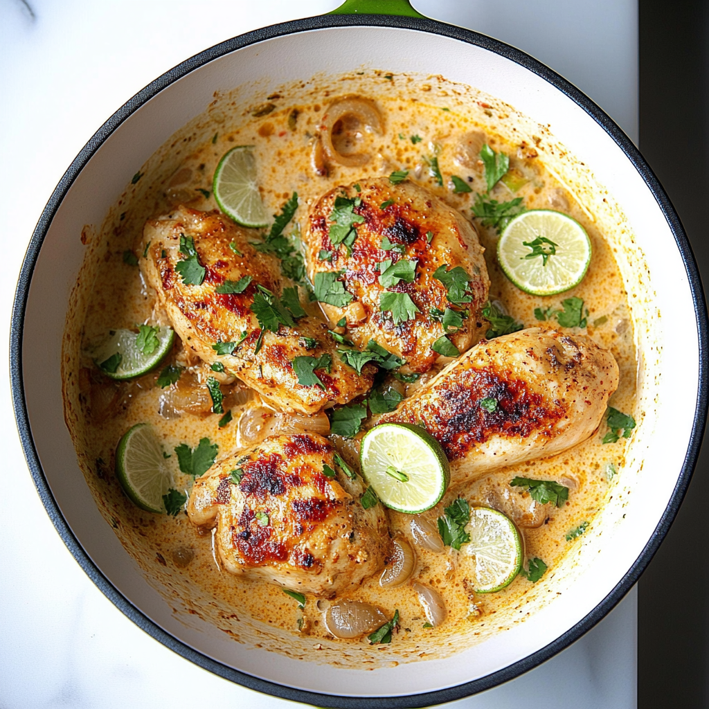 Recipe preparation for Creamy Coconut Milk Chicken Stew