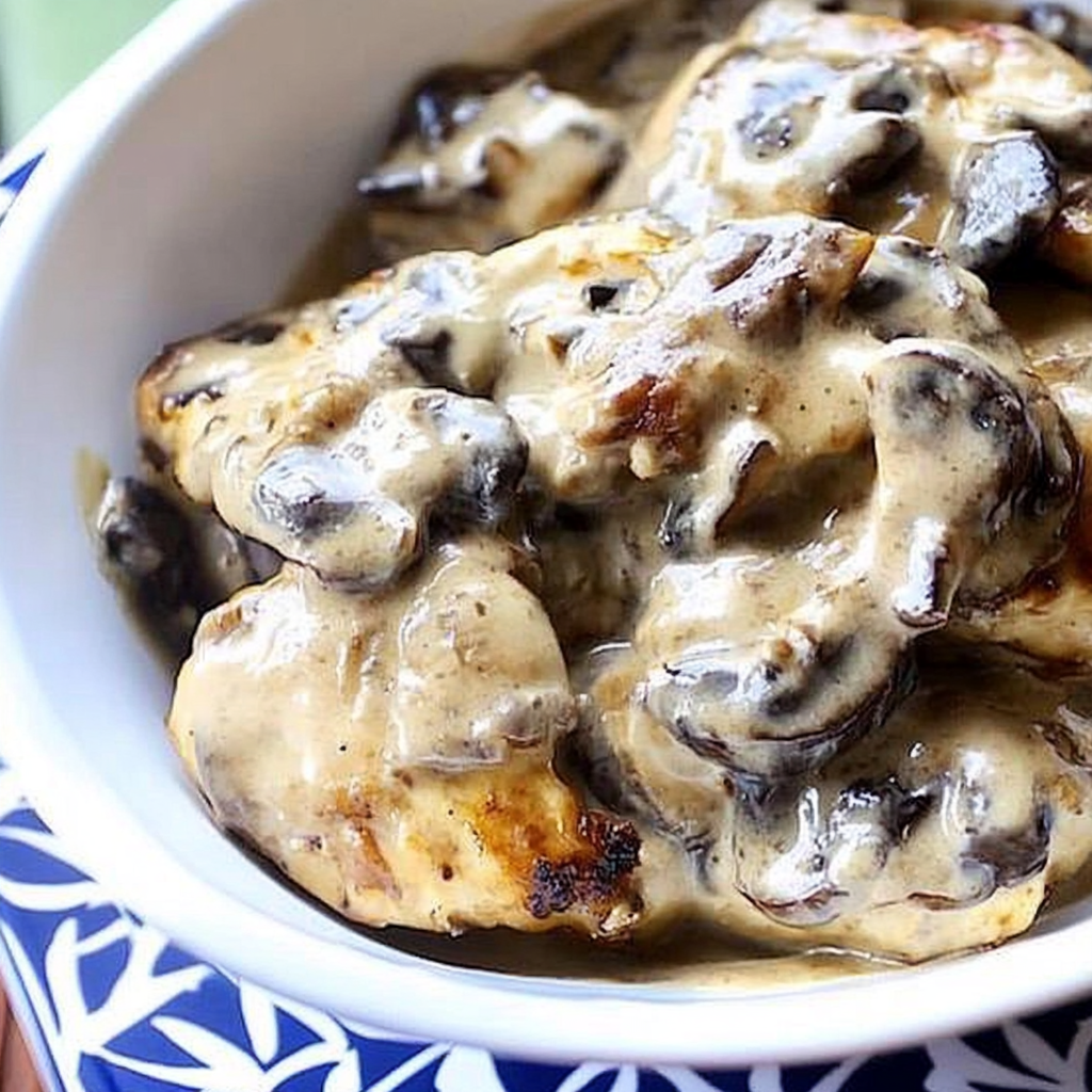 Recipe preparation for Portobello Chicken