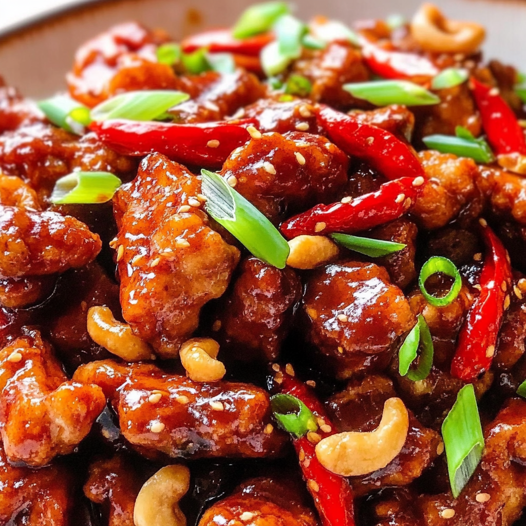 Recipe preparation for Dragon Chicken