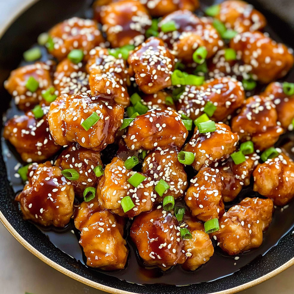Recipe preparation for Honey Sesame Chicken