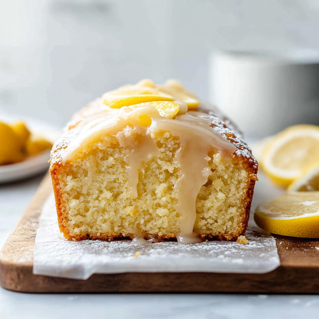 Recipe preparation for Iced Lemon Pound Cake