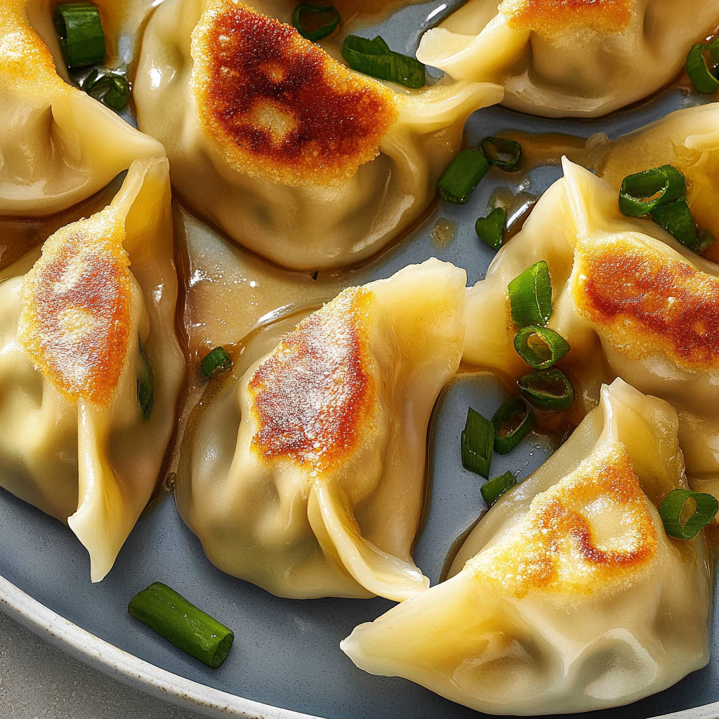 Recipe preparation for Pork & Chive Pot Stickers